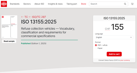 历史性突破 | Ebpay环境主导！首个由中国企业牵头编制的环卫装备ISO国际标准正式发布！